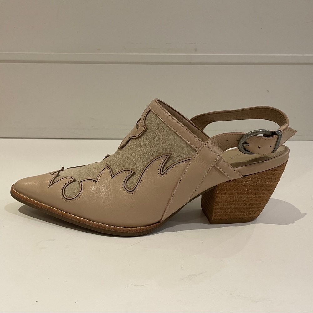Sheryl Crow SC Traveler Western Slingback Mules Size 9.5M – Like New